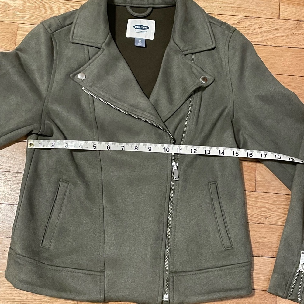 Old Navy Olive Green Women's Moto Jacket XS - Picture 7 of 9